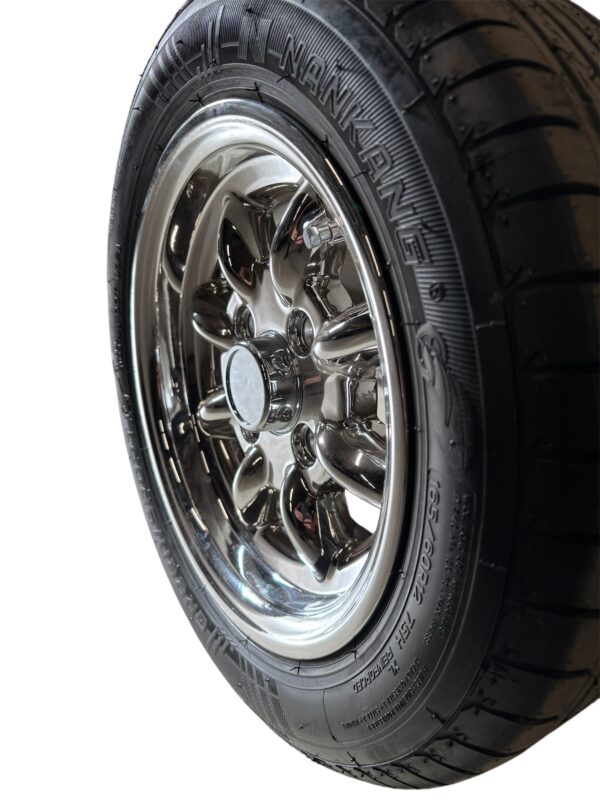 Jante Superlight 5x12 chrome (pack de 4) + pneus 165/60 r12 – Image 3