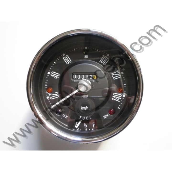 Smiths Speedometer noir Moke