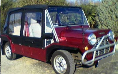 Convertible Top Portuguese Moke Black 1986/1991