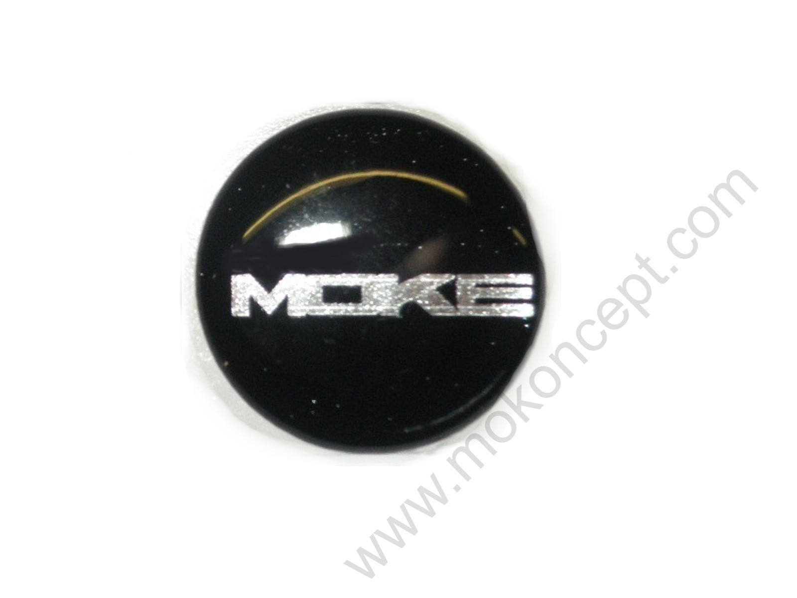 Adhesive Badge Wheel Center Moke noir