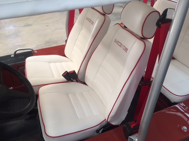 Pair of Sièges Moke White/rouge