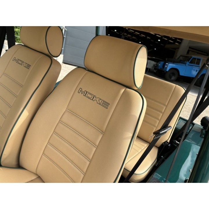 Sièges avant et banquette Moke Beige/noir