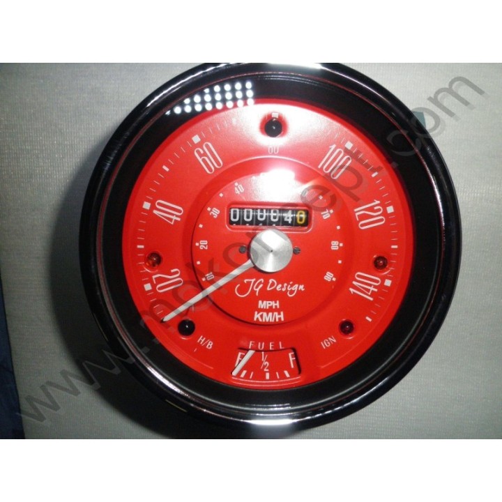 Smiths Speedometer Red Moke by JG Design