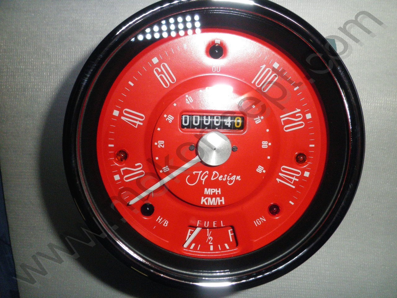 Smiths Speedometer Red Moke by JG Design