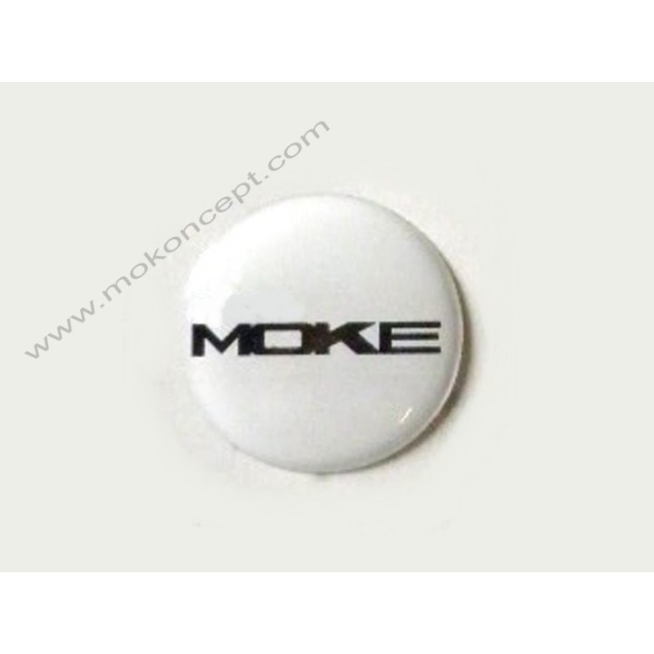 Badge pommeau Moke White