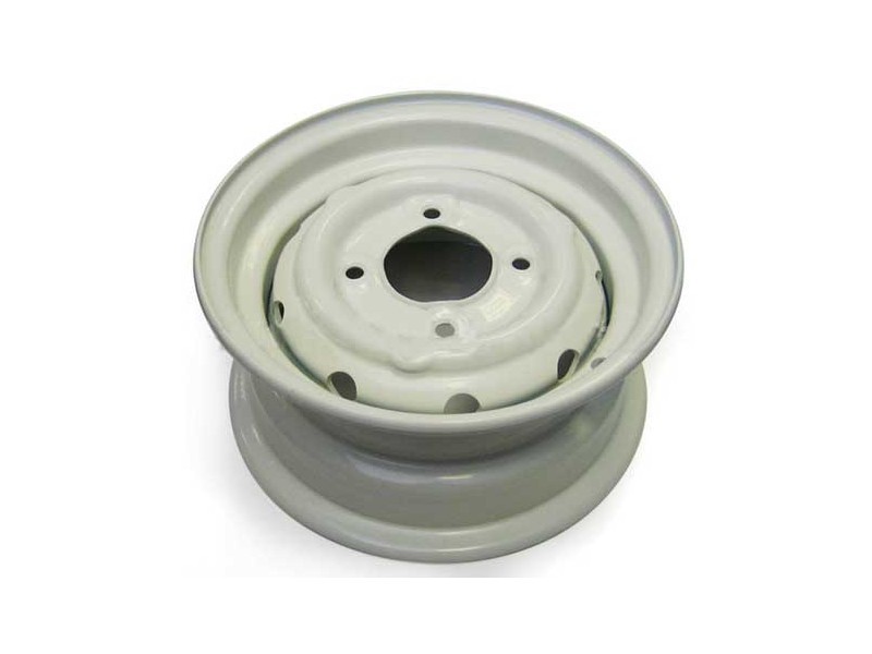 Rim acier \"old english white\" 4.5X10 Moke 1964/1968