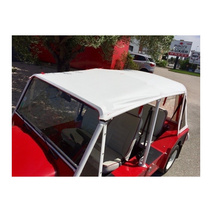 Convertible Top Portuguese Moke sans porte avec lunette Rear