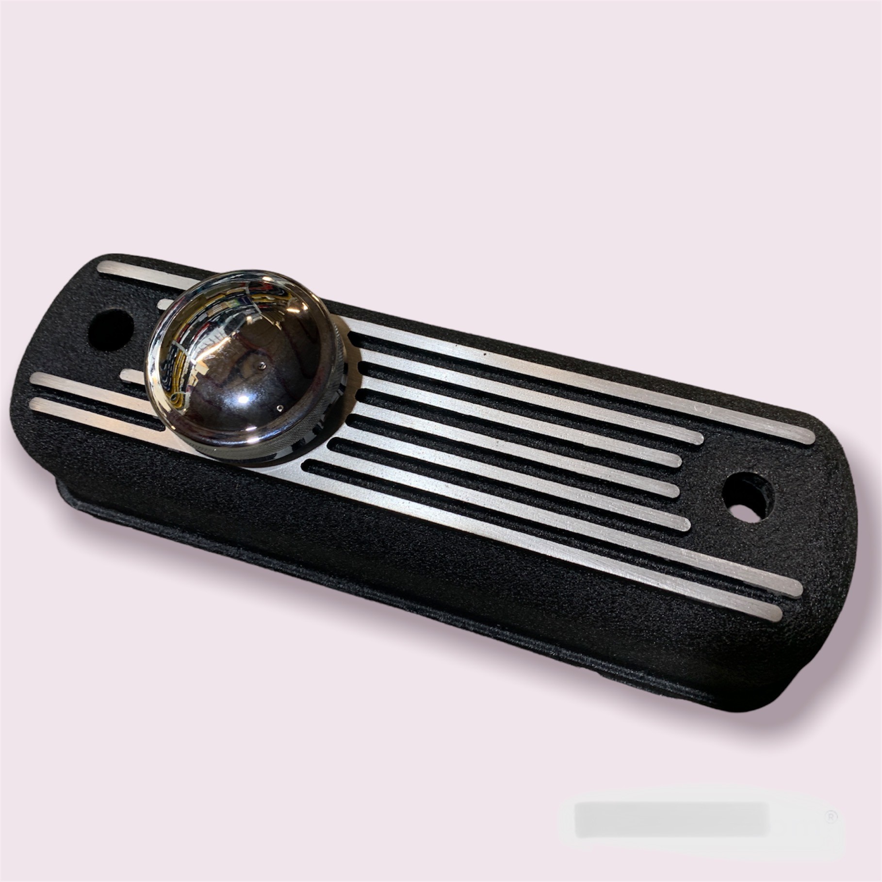 Cache culbuteur aluminium peinture texture