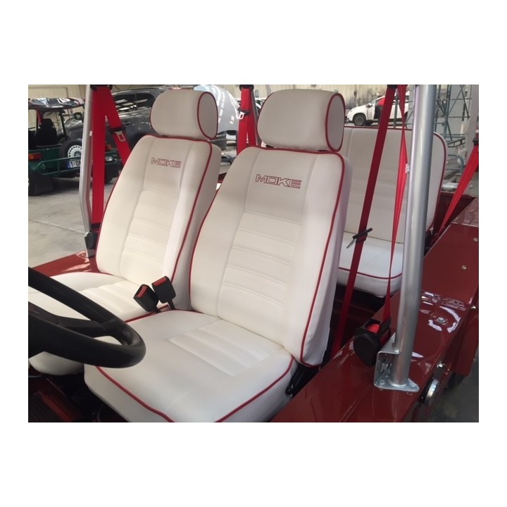 Sièges Front et banquette Moke White-Red