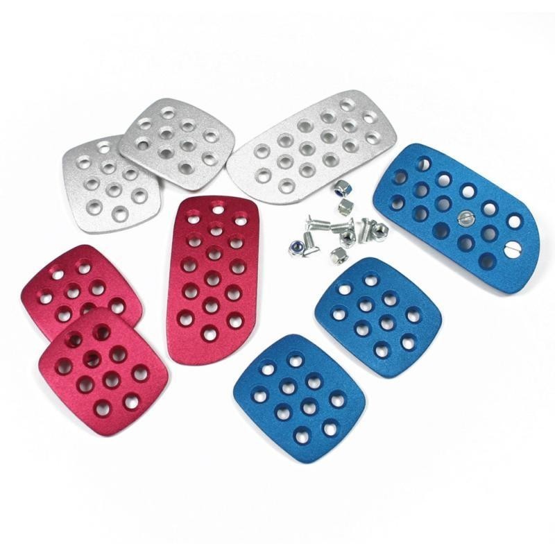 Couvre pédale Aluminum bleu Moke