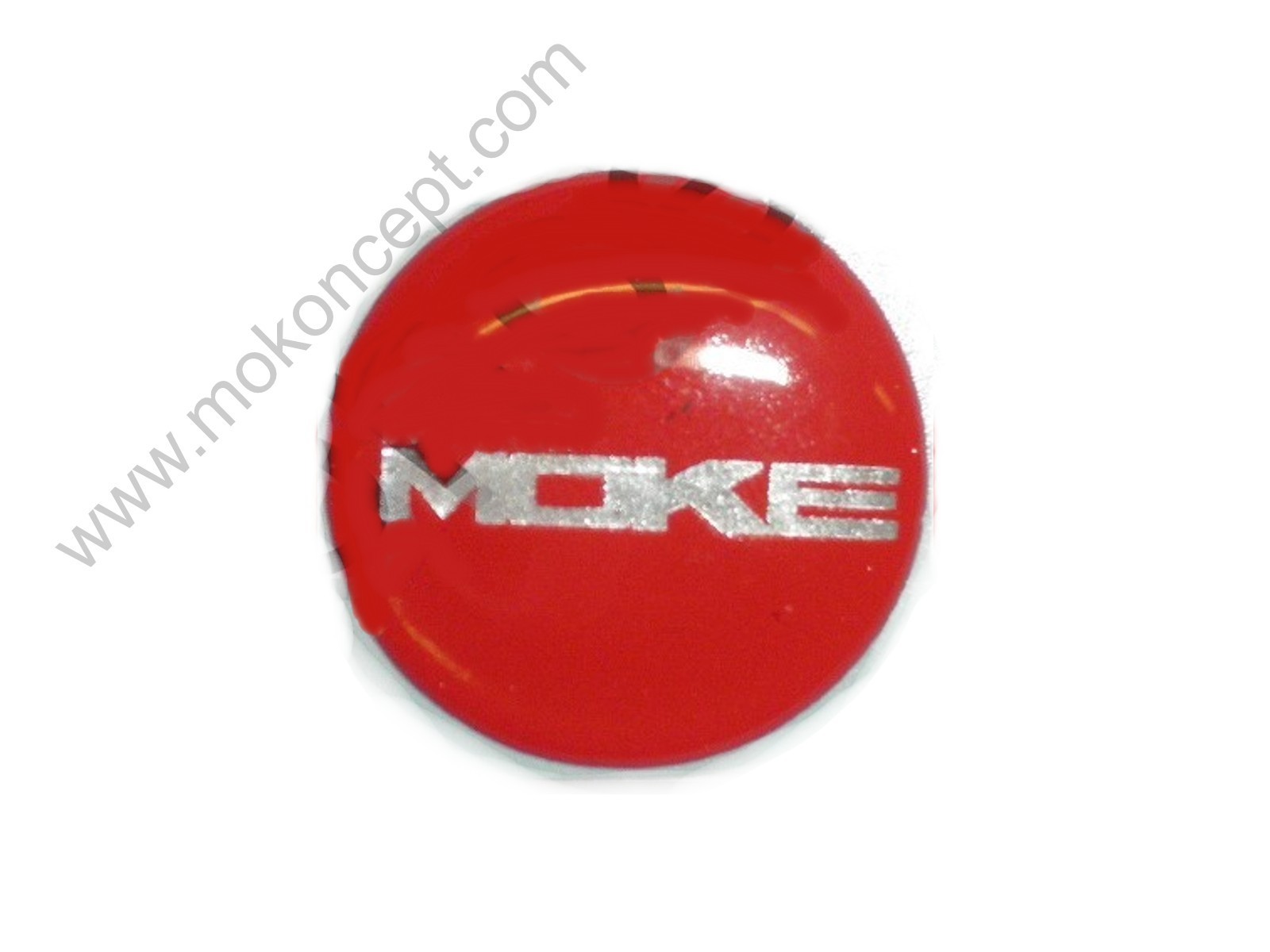 Adhesive Badge Wheel Center Moke rouge