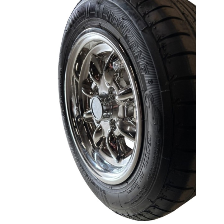 Rim Superlight 5x12 chrome (pack de 4) + pneus 165/60 r12