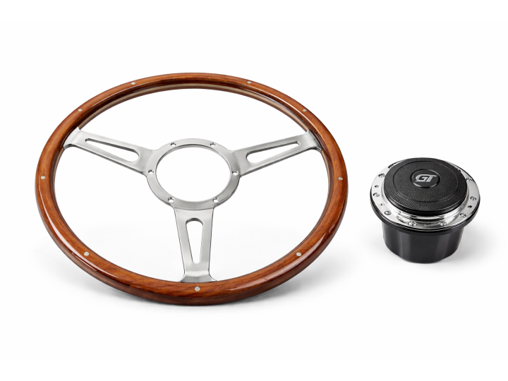 Volant en bois style avec moyeu pour Moke