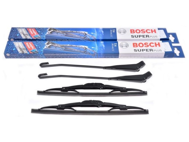Set de bras d\'essuie glace noir